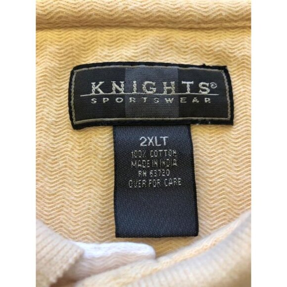 Knights Sportswear Mens 2XLT Polo Golf Rugby Hawaiian Tropical S/S Shirt Aloha - Picture 5 of 5